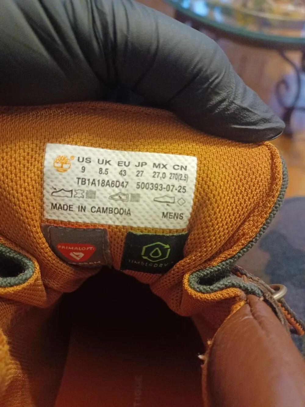 Men's Timberland Hiking Boots, Brown/Green, Sz 9